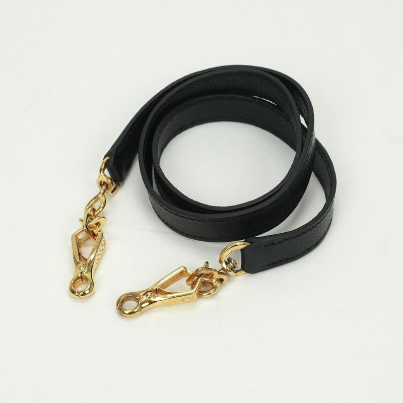 Hermes Shoulder Strap Courchevel Noir Black