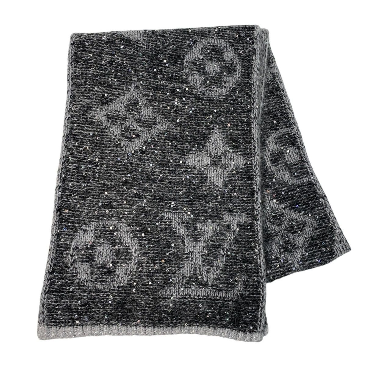 Louis Vuitton Echarpe Monogram Scarf Sequins