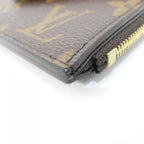 Louis Vuitton Monogram Card Case Holder Recto Verso Coin Brown Marron — view 3