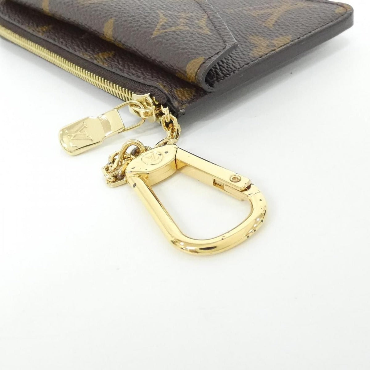 Louis Vuitton Monogram Card Case Holder Recto Verso Coin Brown Marron — view 4