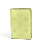 Louis Vuitton Card Case Organizer de Poche Taiga Leather Lemon Yellow