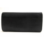 Gucci Long Wallet Men Leather Black GG Marmont with Coin Purse — view 2
