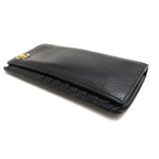 Gucci Long Wallet Men Leather Black GG Marmont with Coin Purse — view 3