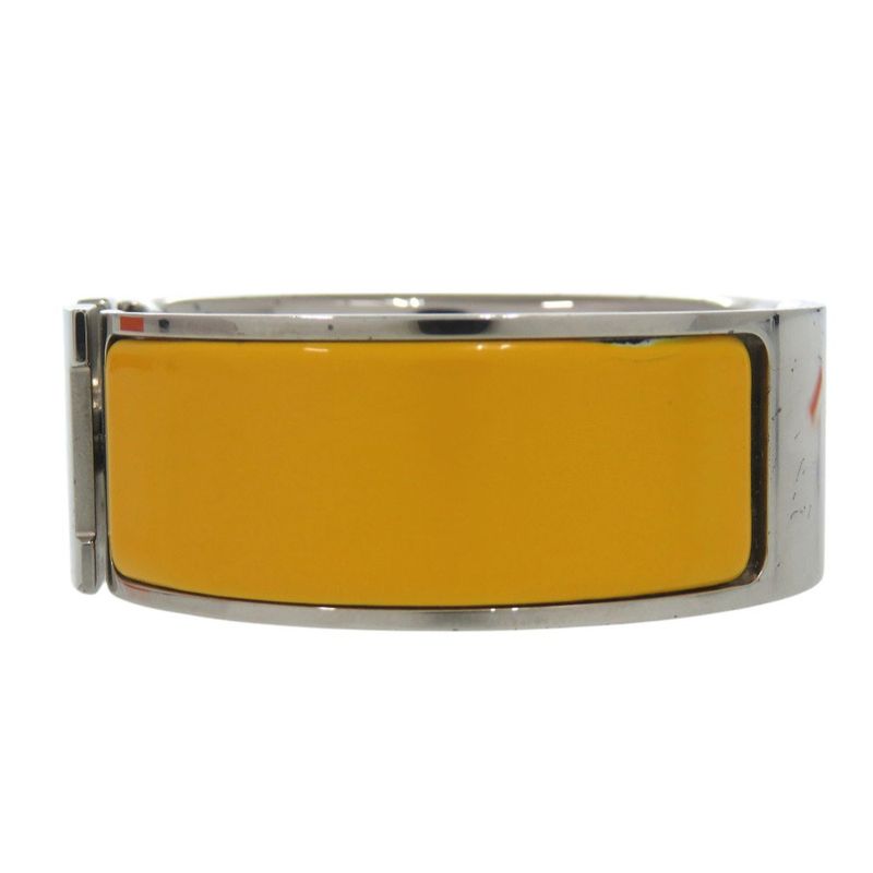 Hermes Clic Clac H GM Bracelet Metal Enamel Yellow 1200 — view 5