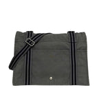Hermes Shoulder Bag Fourre Tout Besace MM Gray Crossbody Cotton Canvas Flap