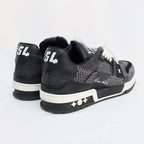 Louis Vuitton Trainers Sneakers 1 Ad6 dz Noir Black Gray — view 9