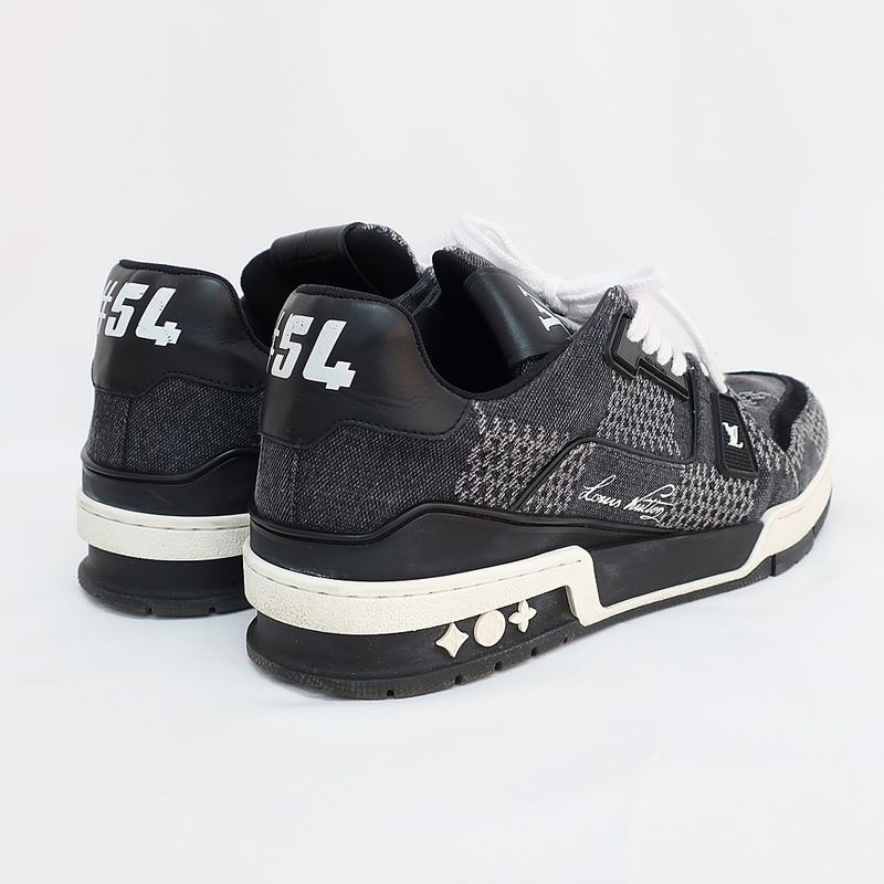 Louis Vuitton Trainers Sneakers 1 Ad6 dz Noir Black Gray — view 9