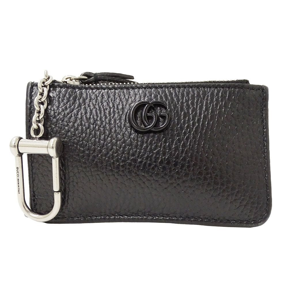 Gucci Wallet Coin Case Petit Marmont Leather Black