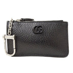 Gucci Wallet Coin Case Petit Marmont Leather Black