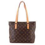 Louis Vuitton Monogram Cabas Piano Tote Brown Gold