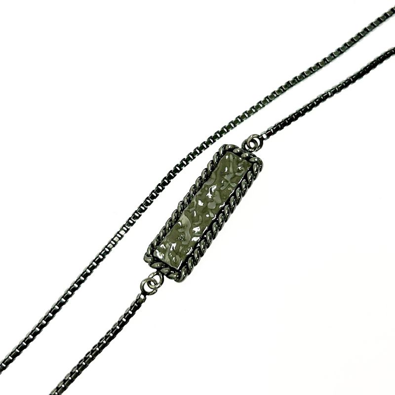 Fendi Metal Logo Necklace Black — view 7