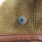 Hermes Gabriel Silver Series with Leather Beret Hat Brown 57 — view 5