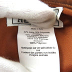 Hermes Gabriel Silver Series with Leather Beret Hat Brown 57 — view 8