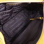 Celine Shoulder Bag Leather 1028 Yellow Cadena — view 9