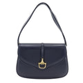 Gucci Vintage Calf Navy Blue Shoulder Bag