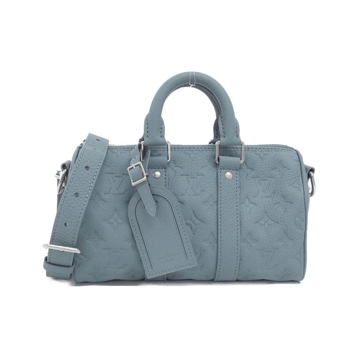 Louis Vuitton Taurillon Monogram Keepall Bandouliere 25 cm Boston Bag