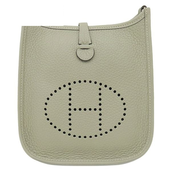 Hermes Shoulder Bag Evelyne TPM 16 Long Taurillon Clemence Sage Gold