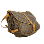 Louis Vuitton Shoulder Bag Monogram Saumur 35 Brown — view 2