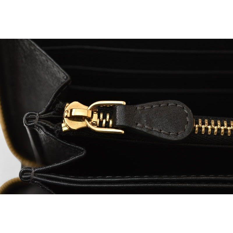 Loewe Wallet Long Zip Around Anagram Gray Black — view 6