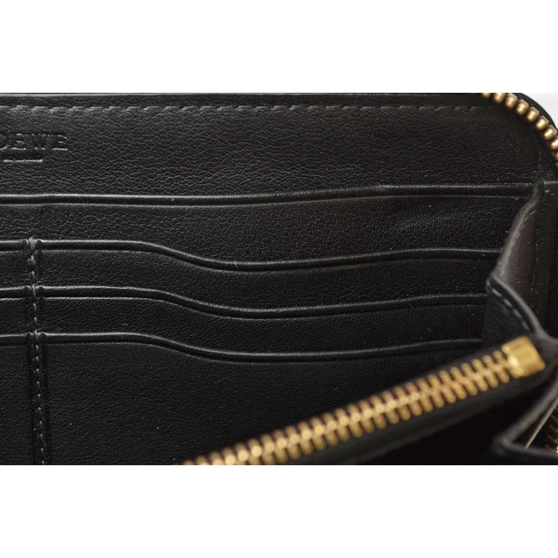 Loewe Wallet Long Zip Around Anagram Gray Black — view 8