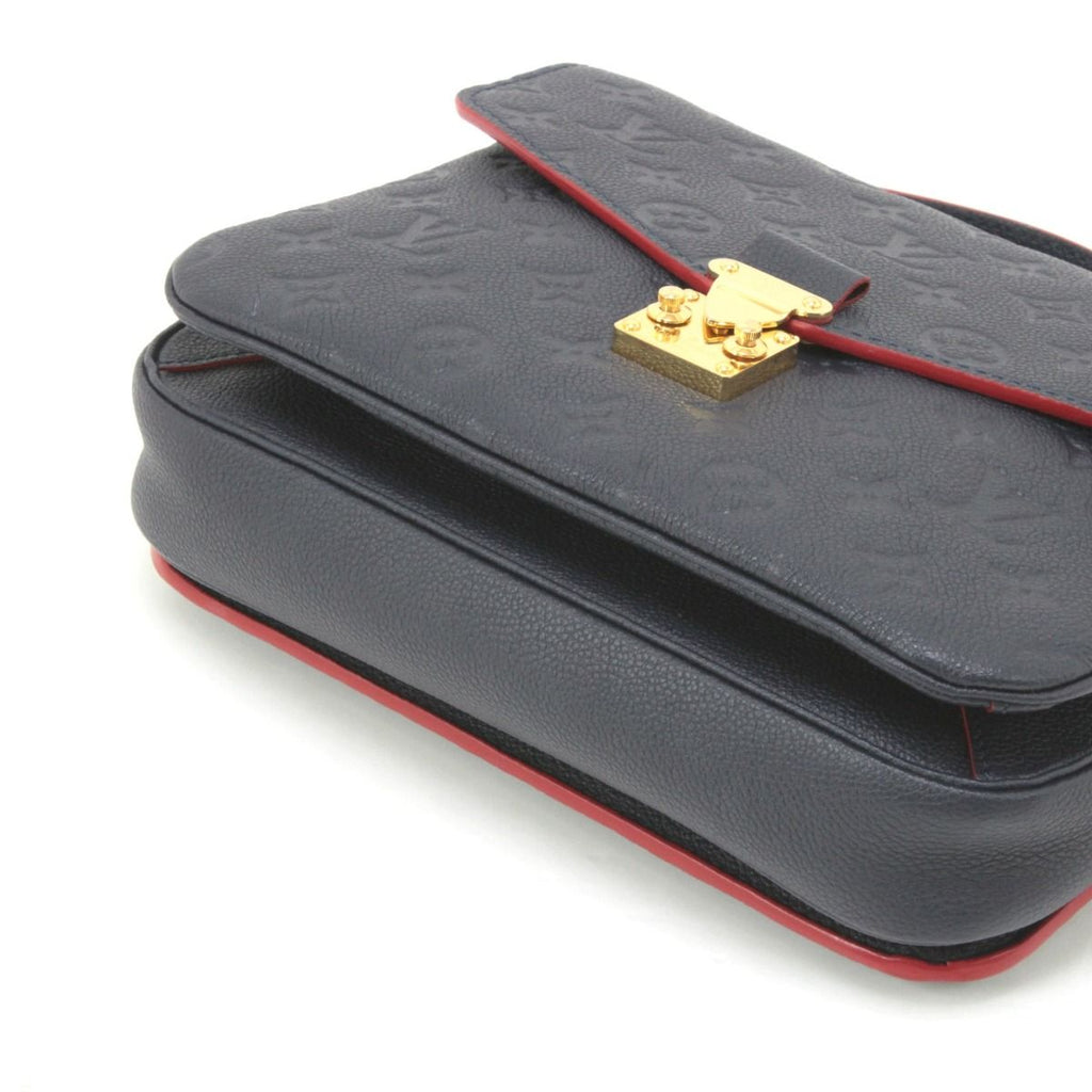 Louis Vuitton Monogram Plant Pochette Metis MM 2-Way Shoulder Bag Navy — view 6