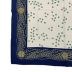 Chanel Scarf Silk Pattern Navy — view 4