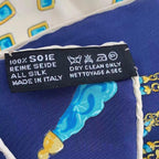 Chanel Scarf Silk Pattern Navy — view 7