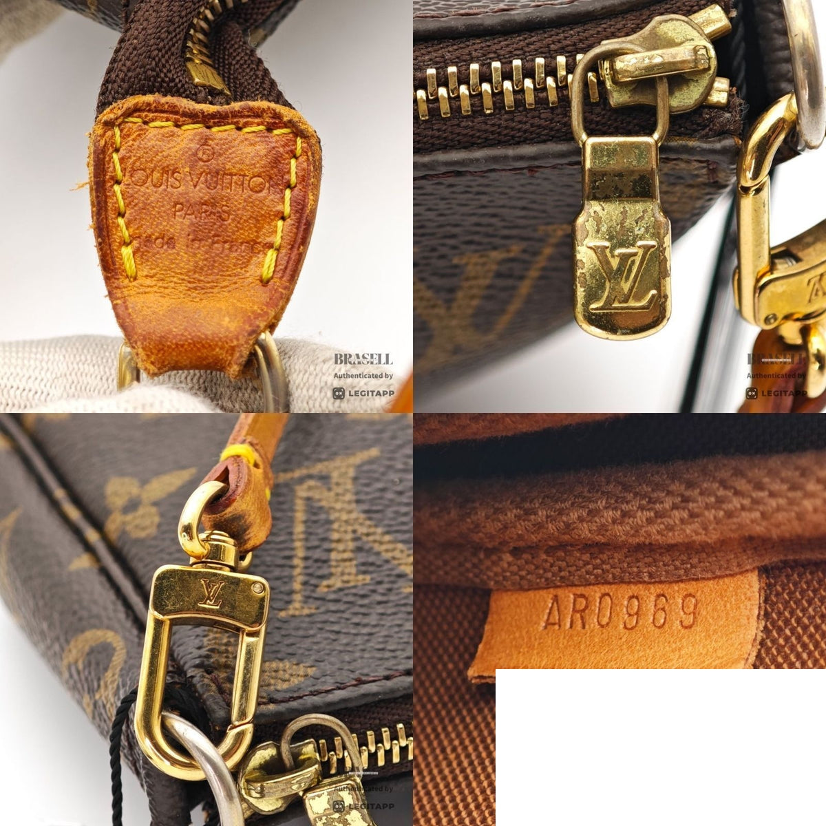 Louis Vuitton Pochette Accessoires Mini Bag Brown