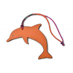 Hermes Bag Charm Strap Dolphin Motif Petite Ash Ornament Bordeaux Never — view 2