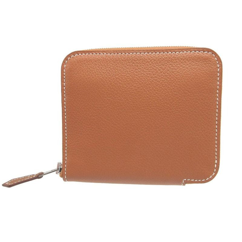 Hermes Azap Silk Quin Compact Stamped B Evercolor Gold Coin Case