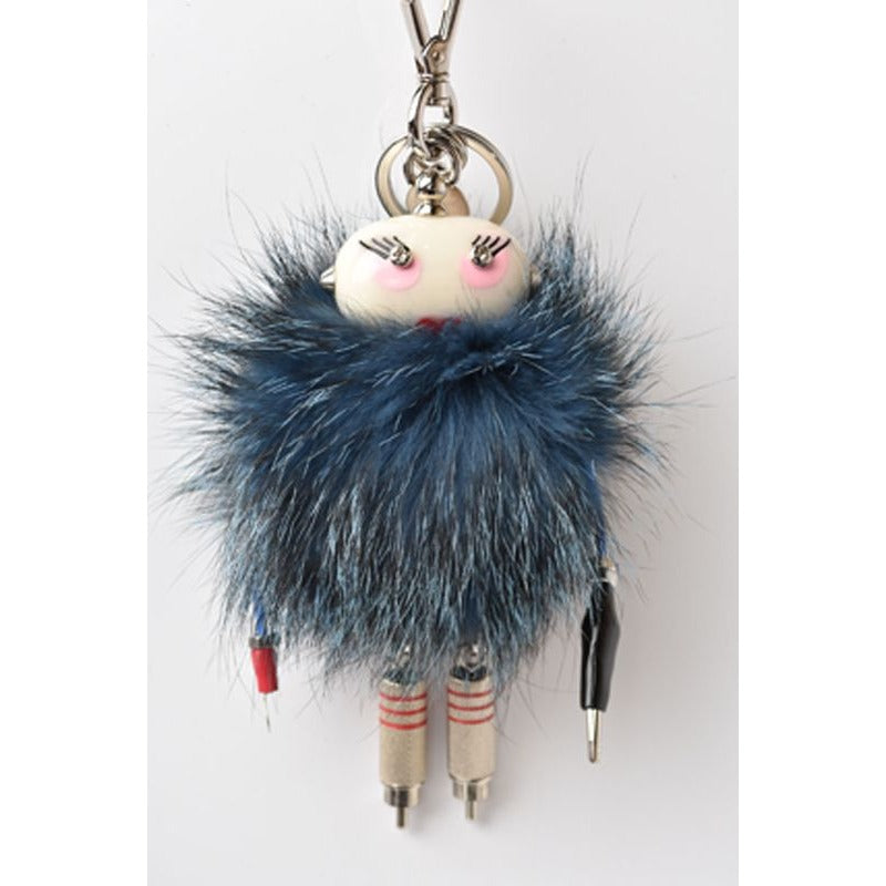 Prada Key Ring Holder Trick Robot Blue Multi — view 2