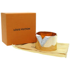 Louis Vuitton Escential V GP Rhinestone Gold Bangle 1002 — view 3