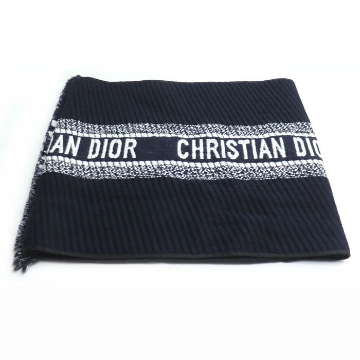 Dior Logo Oblique Big Scarf Navy 31 Cdo301 Ixgs — view 3