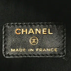 Chanel Small Mini Bucket Denim Chain Shoulder Bag Black — view 9