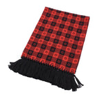Gucci GG Plaid Wool Cotton Scarf