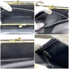 Celine Bifold Long Wallet Black Brown Macadam — view 9