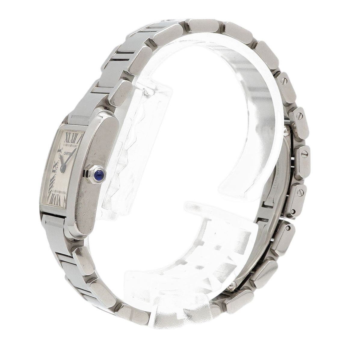 Cartier Tank Francaise SM Ivory Dial Watch — view 2