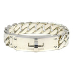 Hermes Kelly Gourmet GM Bracelet SH Manufactured in Silver