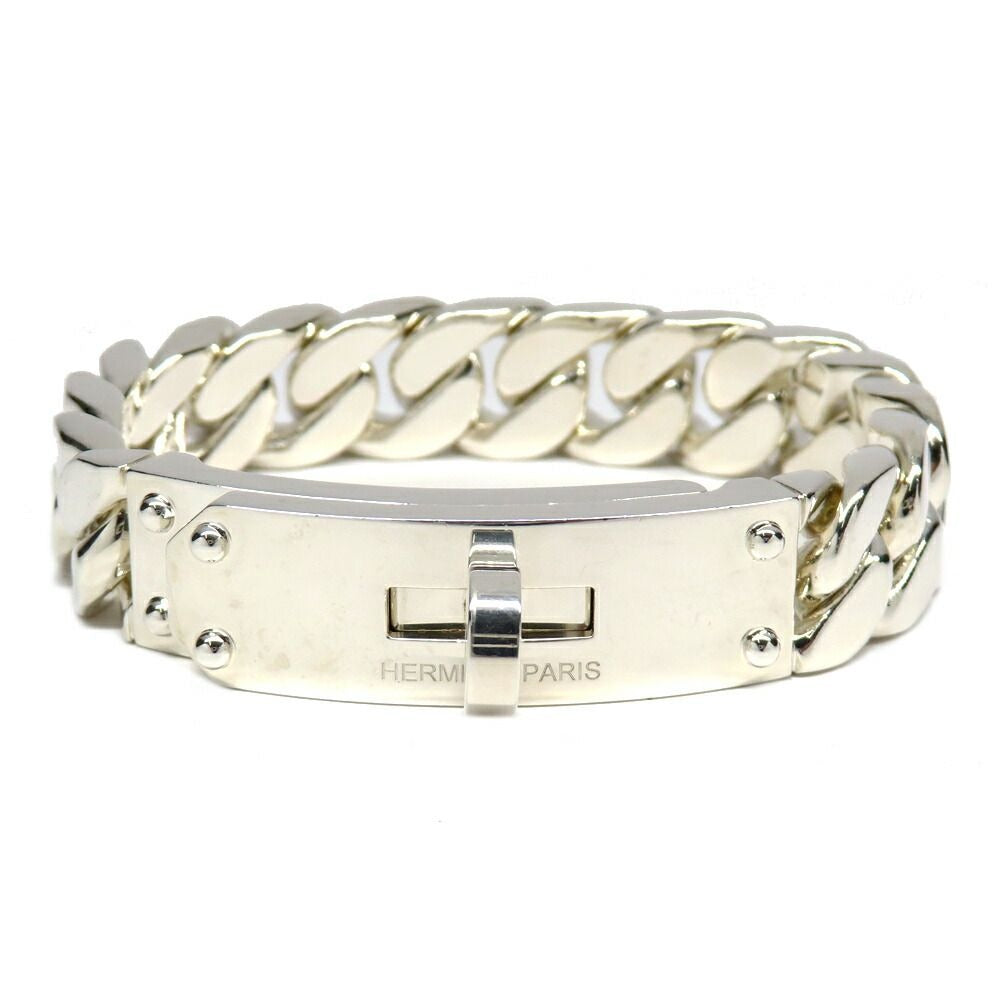 Hermes Kelly Gourmet GM Bracelet SH Manufactured in Silver