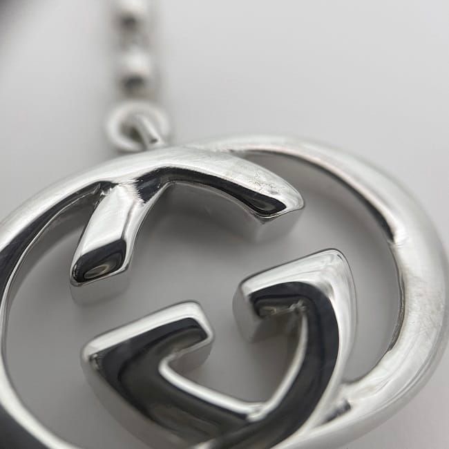 Gucci Necklace Silver Interlocking Polished Ag — view 9