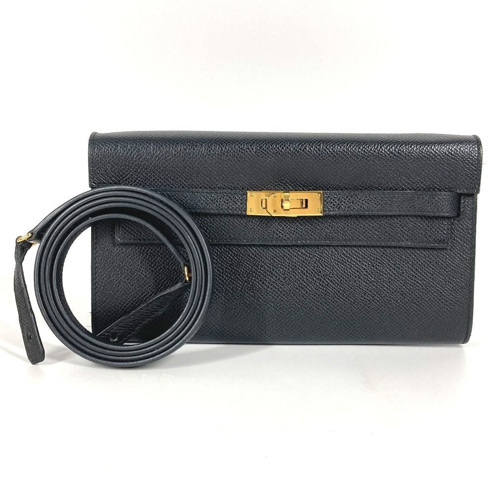 Hermes Long Wallet Kelly to Go Epsom Black