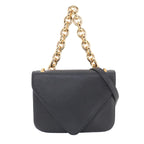 Bottega Veneta Mount 2-Way Chain Shoulder Bag Leather Black