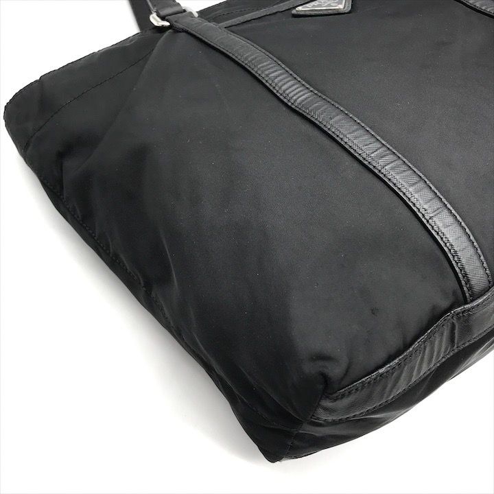 Prada Nylon Tessuto Saffiano Tote Black — view 5