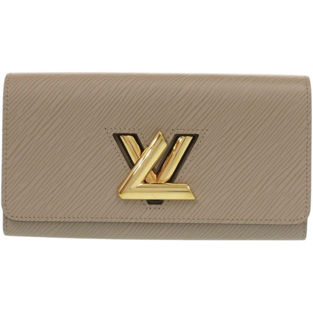 Louis Vuitton Portefeuille Twist Epi Leather Beige Bifold Wallet