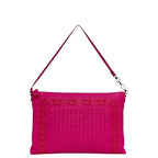 Bottega Veneta Clutch Bag Pink Intrecciato Butterfly