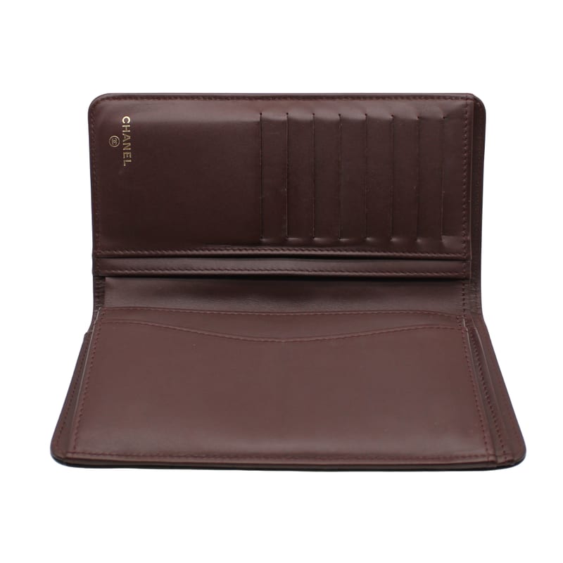 Chanel Ap0233 Caviar Leather Folded Long Wallet — view 7