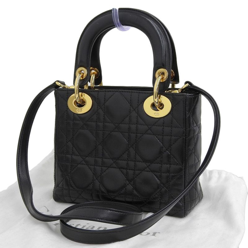 Dior Lady Small Tote Shoulder Bag — view 2