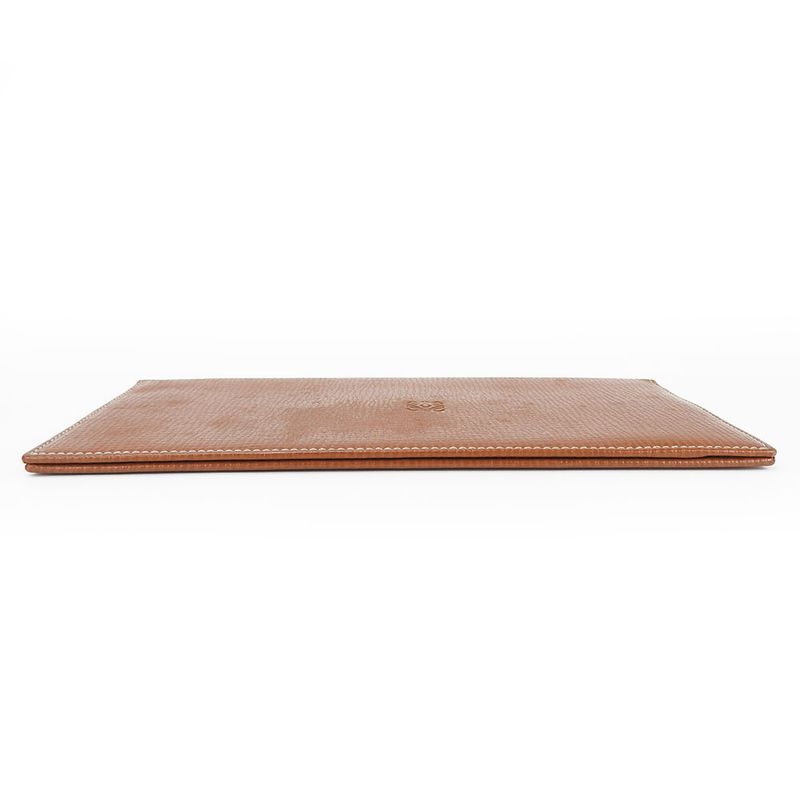 Loewe Wallet Leather Brown Slim Card Case Logo — view 4