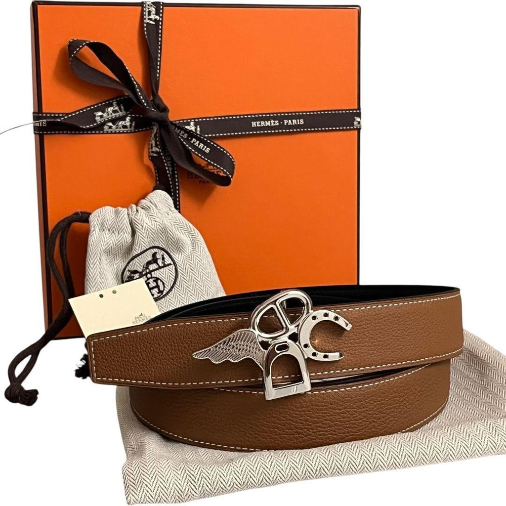 Hermes Mark B 2023 Belt Buckle Good Luck Leather — view 2