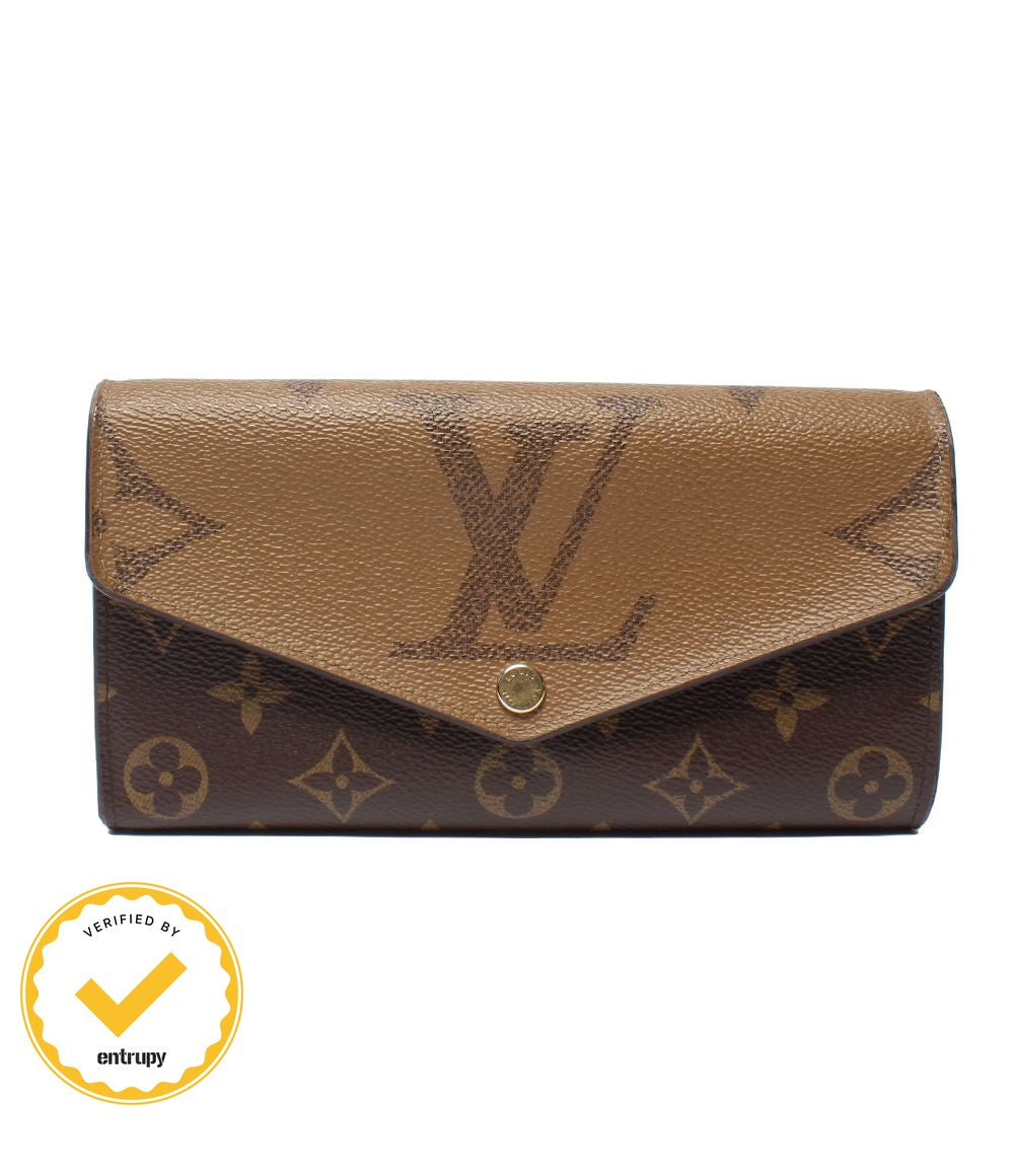 Louis Vuitton Wallet Portefeuille Sarah Monogram Giant Reverse